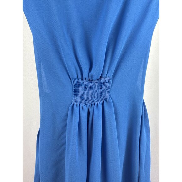 Women’s Pins and Needles XS Cornflower Blue Dress with a Cinched Waist & Ribbon - Picture 5 of 7